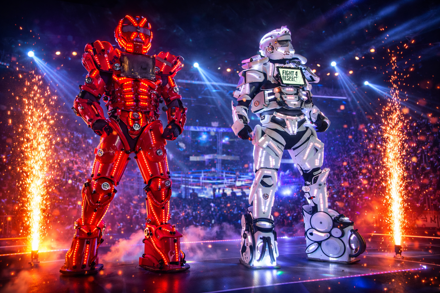 Galaxy LED Robots Performance